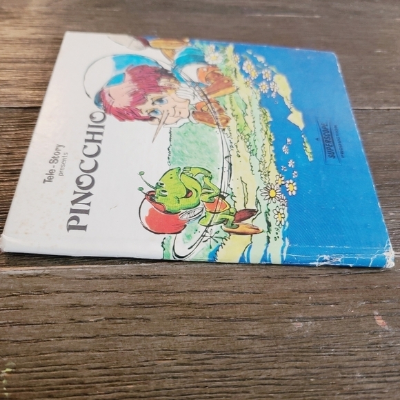 Vintage 70s Pinocchio Children's Picture Book - Picture 7 of 9